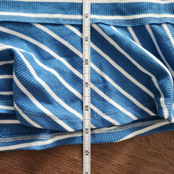 Free People We The Free‎ Striped Relaxed Top S Nautical Beach Coastal Boho - Picture 8 of 8